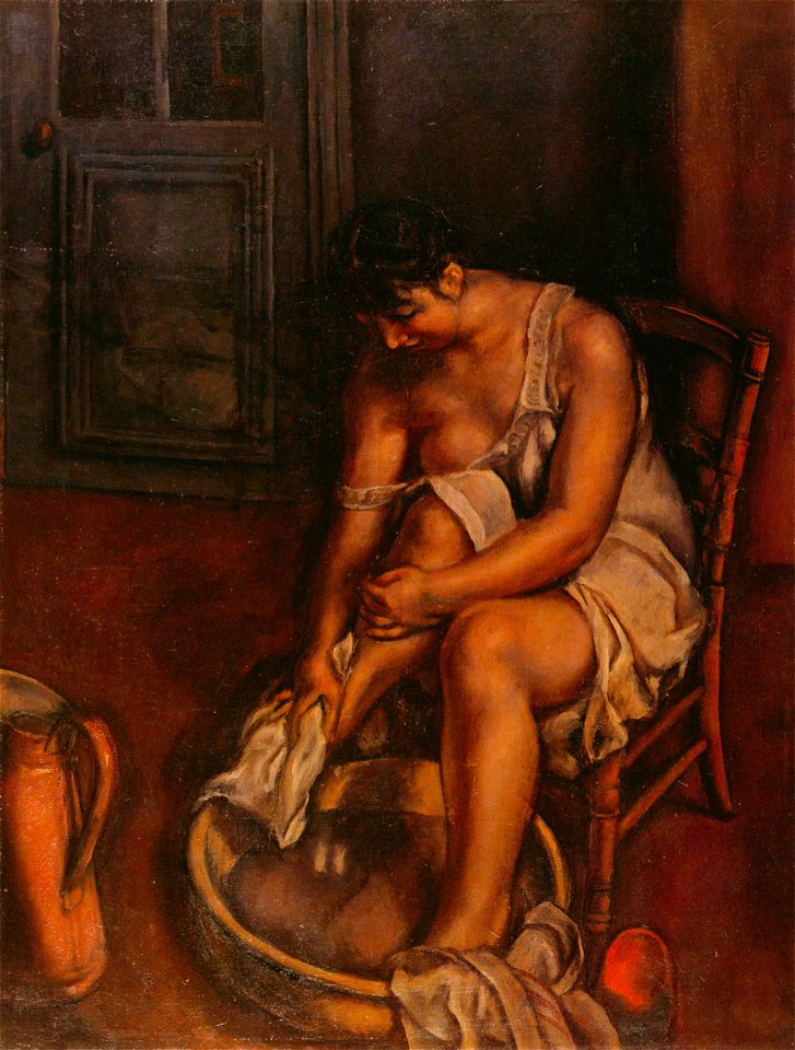 Yasui Sōtarō – Woman Washing her Feet [from Sōtarō Yasui: the 100th anniversary of his birth]