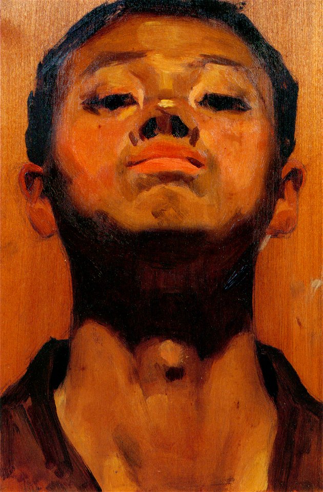 Yasui Sōtarō – Self-portrait [from Sōtarō Yasui: the 100th anniversary of his birth]