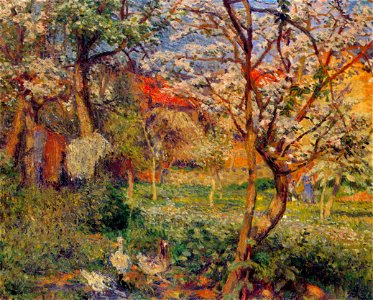 Yasui Sōtarō – House in Spring [from Sōtarō Yasui: the 100th anniversary of his birth]