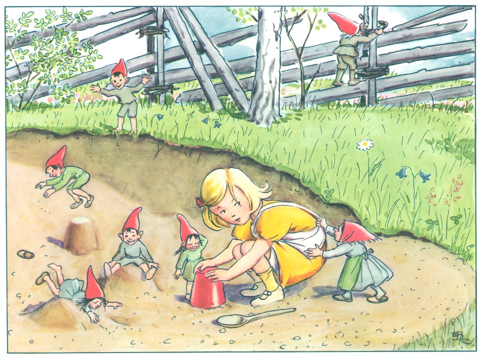 Elsa Beskow – Plate 9 [from Talented Annika]