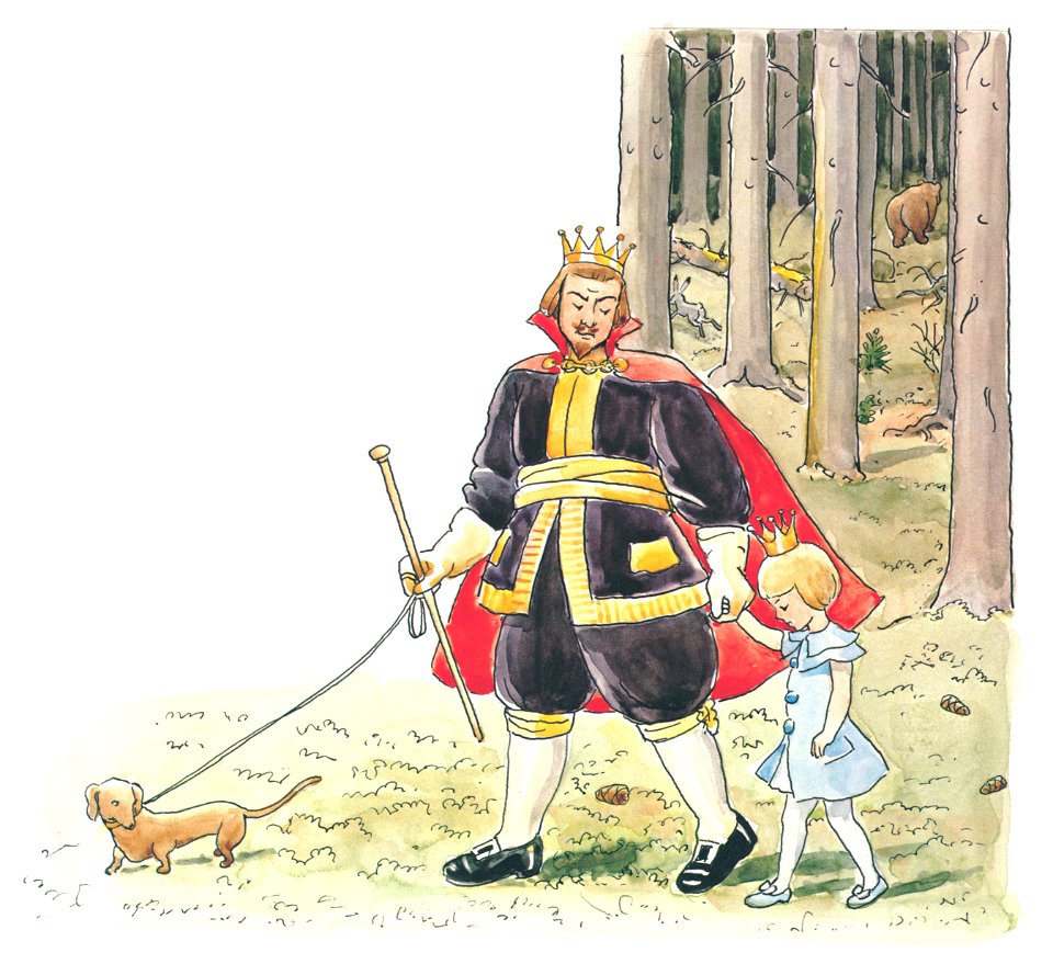 Elsa Beskow – Plate 13 [from Princess Sylvie]