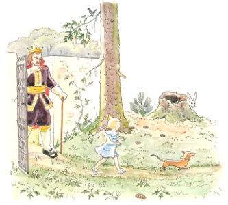 Elsa Beskow – Plate 3 [from Princess Sylvie]. Free illustration for personal and commercial use.