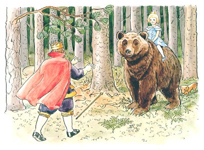Elsa Beskow – Plate 11 [from Princess Sylvie]. Free illustration for personal and commercial use.