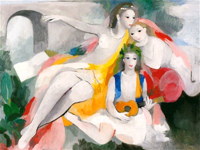 Marie Laurencin – Three Young Women [from Marie Laurencin and her Era: Artists attracted to Paris]