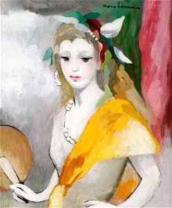 Marie Laurencin – Young Woman with Fan [from Marie Laurencin and her Era: Artists attracted to Paris]