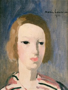Marie Laurencin – The Swedish Girl [from Marie Laurencin and her Era: Artists attracted to Paris]. Free illustration for personal and commercial use.