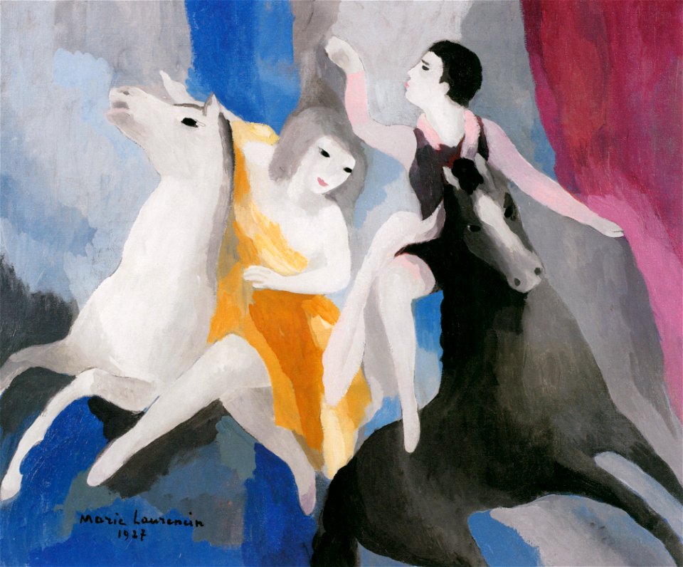 Marie Laurencin – Acrobats or Circus’ Women [from Marie Laurencin and her Era: Artists attracted to Paris]. Free illustration for personal and commercial use.
