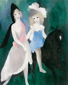 Marie Laurencin – The Black Horse or the Walk [from Marie Laurencin and her Era: Artists attracted to Paris]
