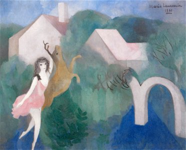 Marie Laurencin – Diana [from Marie Laurencin and her Era: Artists attracted to Paris]. Free illustration for personal and commercial use.