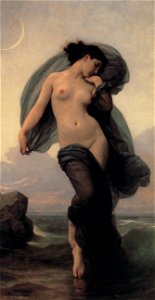 William Adolphe Bouguereau – Evening Mood [from Bouguereau]. Free illustration for personal and commercial use.