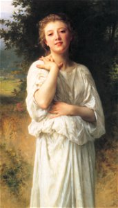 William Adolphe Bouguereau – Girl [from Bouguereau]. Free illustration for personal and commercial use.