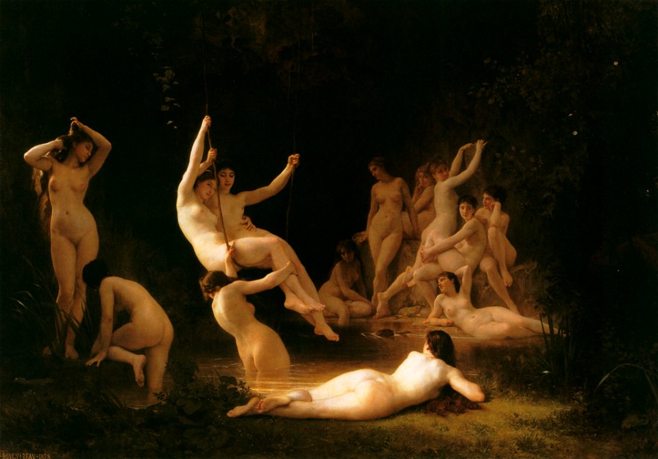 William Adolphe Bouguereau – The Nymphaeum [from Bouguereau]
