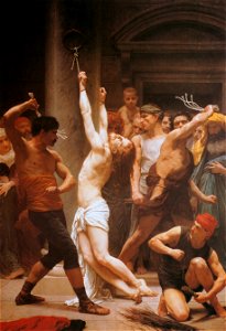 William Adolphe Bouguereau – The Flagellation of Christ [from Bouguereau]. Free illustration for personal and commercial use.