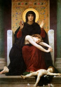 William Adolphe Bouguereau – Virgin of Consolation [from Bouguereau]. Free illustration for personal and commercial use.