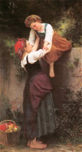 William Adolphe Bouguereau – Little Marauders [from Bouguereau]. Free illustration for personal and commercial use.