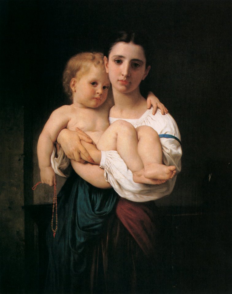 William Adolphe Bouguereau – The Elder Sister [from Bouguereau]