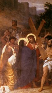 William Adolphe Bouguereau – Christ Meeting His Mother on the Way to Calvary [from Bouguereau]. Free illustration for personal and commercial use.