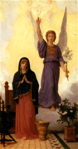 William Adolphe Bouguereau – The Annunciation [from Bouguereau]. Free illustration for personal and commercial use.