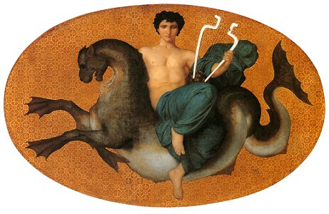 William Adolphe Bouguereau – Arion on a Sea Horse [from Bouguereau]. Free illustration for personal and commercial use.