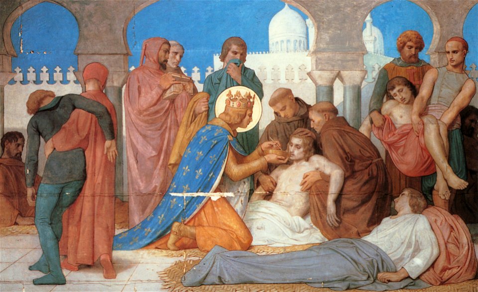 William Adolphe Bouguereau – Saint Louis Caring for the Plague Victims [from Bouguereau]