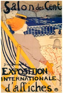 Henri de Toulouse-Lautrec – Salon des Cent. La Passagere du 54 ou Promenade en Yacht. [from Catalogue de l’Exhibition Paris de la Belle Epoque 1982]