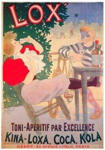 Georges Meunier – LOX’. Toni-Apéritif par excellence. [from Catalogue de l’Exhibition Paris de la Belle Epoque 1982]. Free illustration for personal and commercial use.