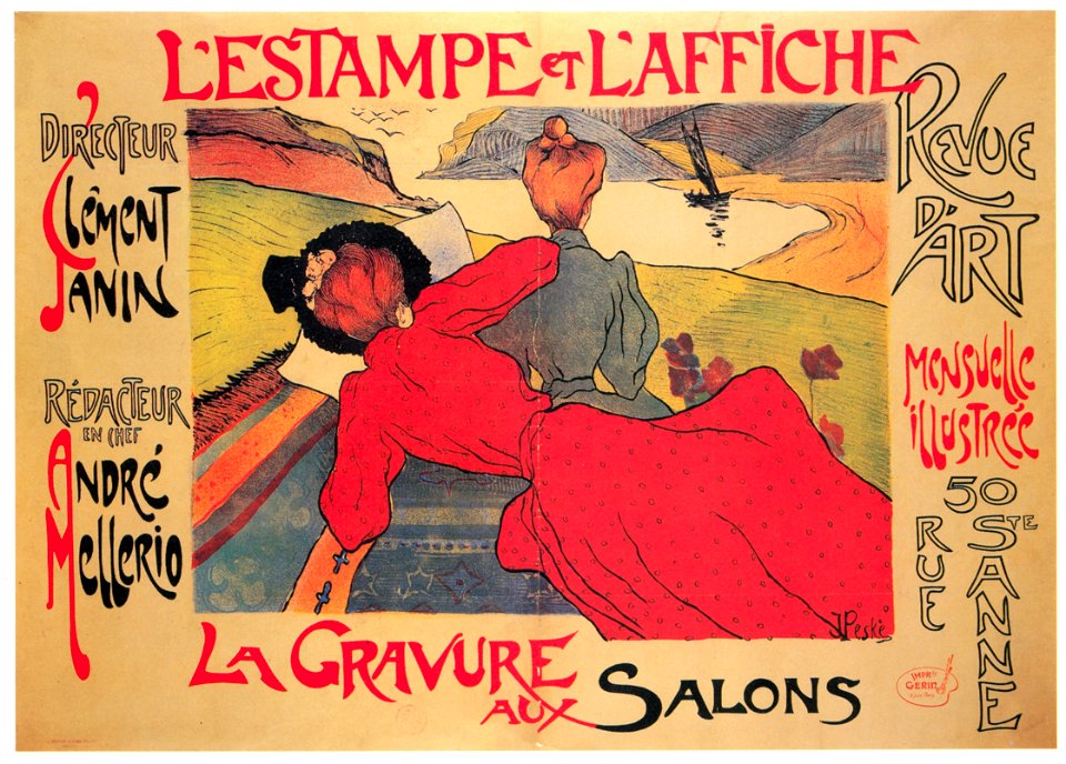 Jean Peské – L’Estampe et l’affiche. Revue d’art. [from Catalogue de l’Exhibition Paris de la Belle Epoque 1982]