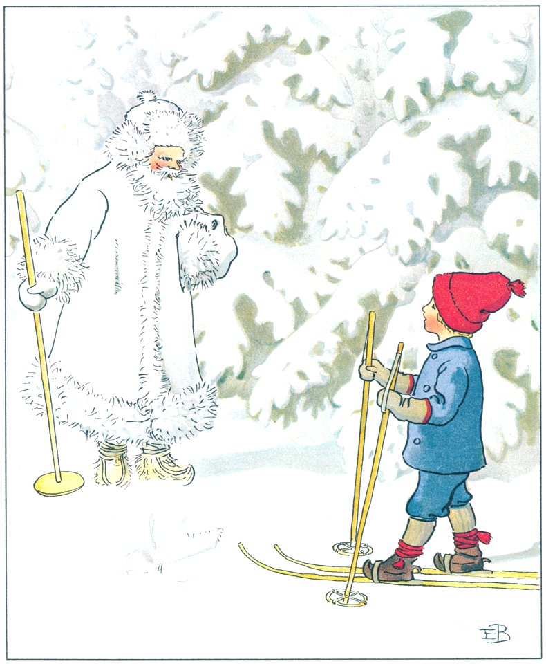 Elsa Beskow – Plate 3 [from Ollie’s Ski Trip]