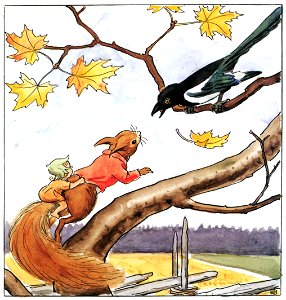 Elsa Beskow – Plate 6 [from Woody, Hazel and Little Pip]