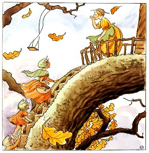 Elsa Beskow – Plate 4 [from Woody, Hazel and Little Pip]