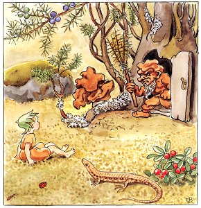 Elsa Beskow – Plate 8 [from Woody, Hazel and Little Pip]