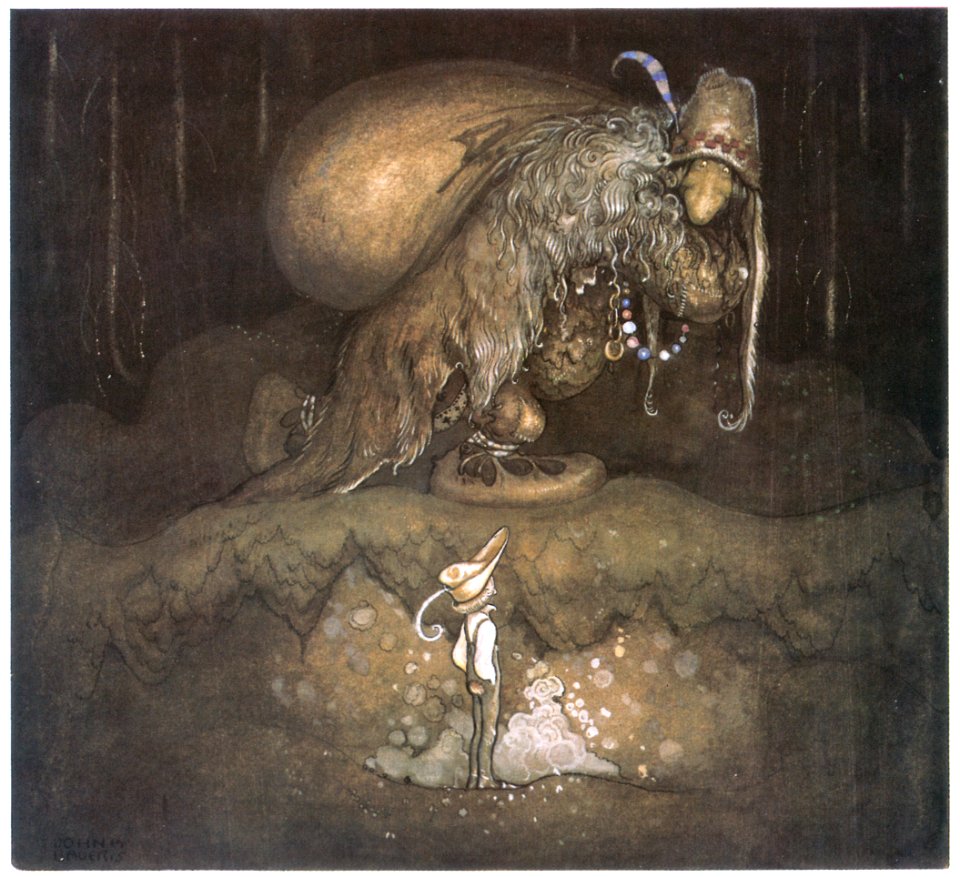 John Bauer – The Boy and the Trolls, or the Adventure 1 [from Swedish Folk Tales]