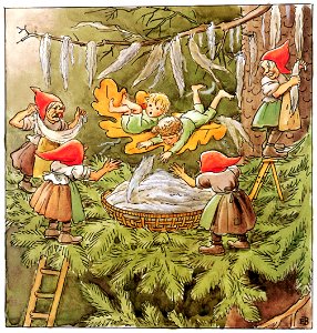 Elsa Beskow – Plate 2 [from Woody, Hazel and Little Pip]