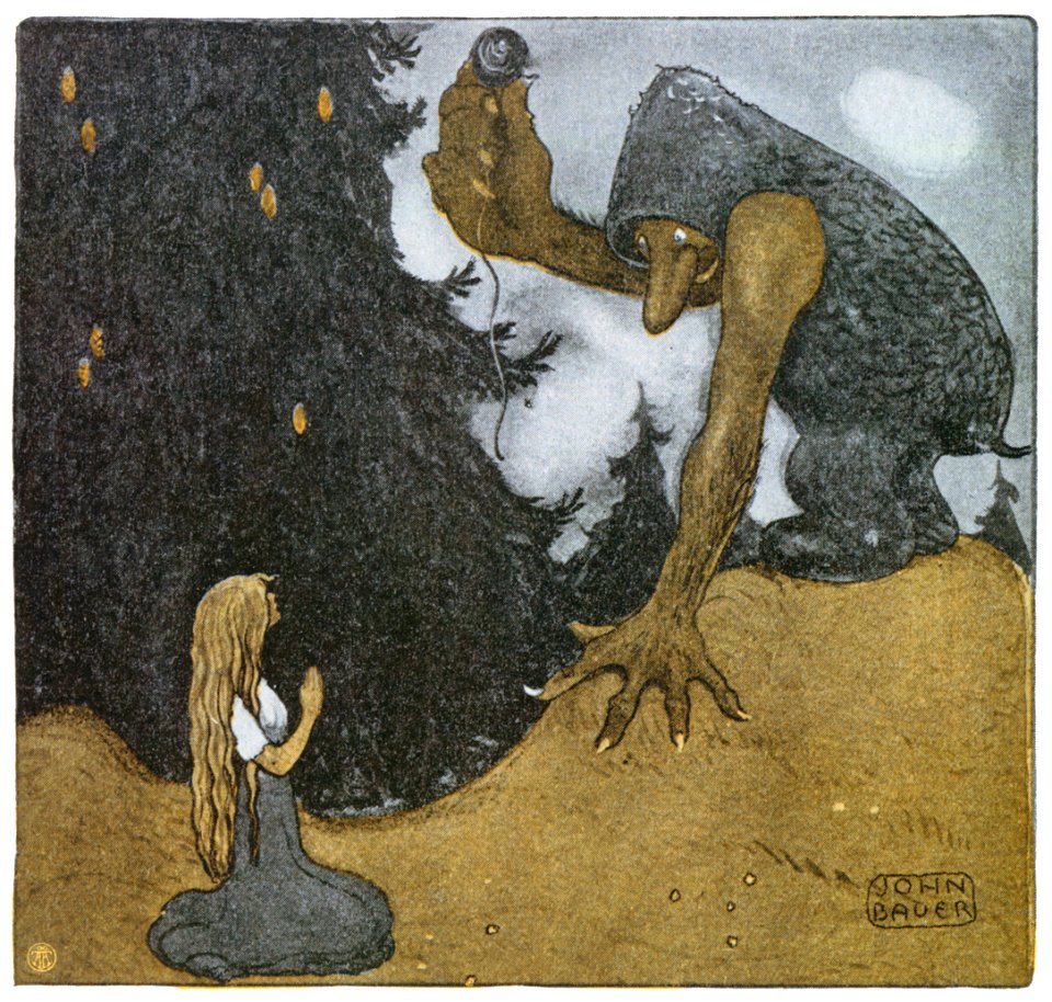 John Bauer – The Prince Without a Shadow 3 [from Swedish Folk Tales]