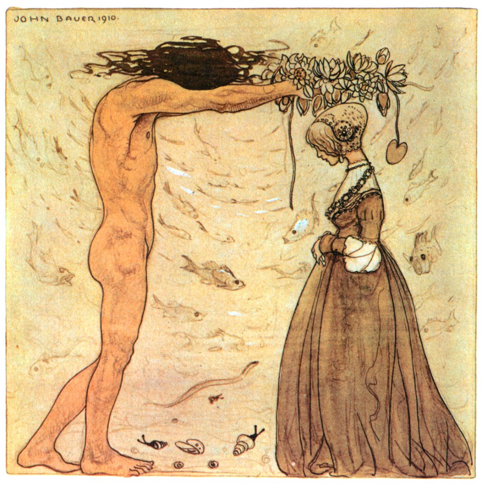 John Bauer – Agneta and the Sea King 3 [from Swedish Folk Tales]
