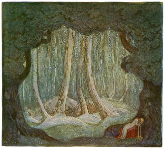 John Bauer – The Queen’s Pearl Necklace 1 [from Swedish Folk Tales]. Free illustration for personal and commercial use.