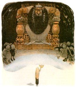 John Bauer – Dag and Daga, and the Flying Troll of Sky Mountain 7 [from Swedish Folk Tales]