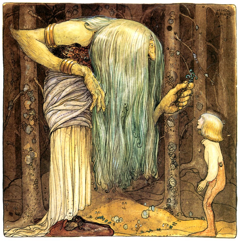 John Bauer – The Boy Who Was Never Afraid 2 [from Swedish Folk Tales]