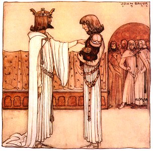 John Bauer – The King’s Choice 3 [from Swedish Folk Tales]. Free illustration for personal and commercial use.