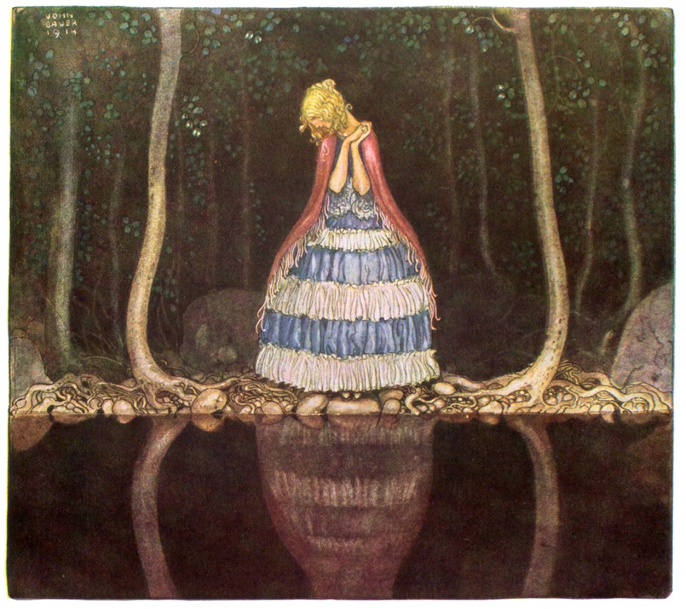 John Bauer – When Mother Troll Took in the King’s Washing 5 [from Swedish Folk Tales]. Free illustration for personal and commercial use.