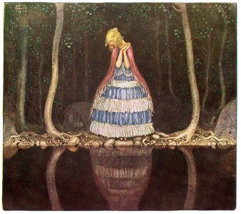 John Bauer – When Mother Troll Took in the King’s Washing 5 [from Swedish Folk Tales]. Free illustration for personal and commercial use.