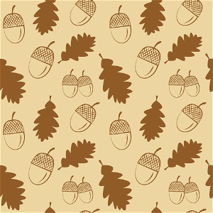 Acorn fallen leaves. Free illustration for personal and commercial use.
