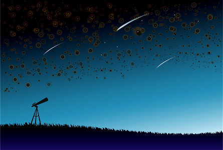Astronomical observation. Free illustration for personal and commercial use.