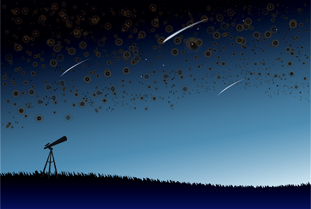Astronomical observation. Free illustration for personal and commercial use.