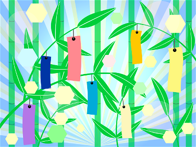 Bamboo decoration. Free illustration for personal and commercial use.