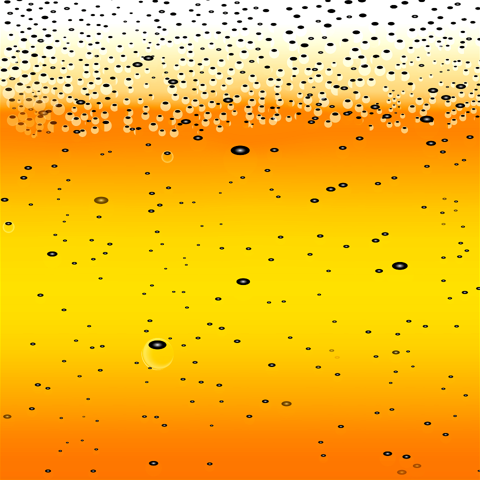 Beer bubbles. Free illustration for personal and commercial use.