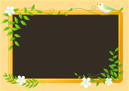 Blackboard frame. Free illustration for personal and commercial use.