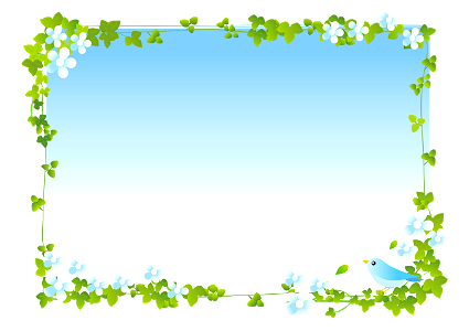 Blue sky bird ivy frame. Free illustration for personal and commercial use.