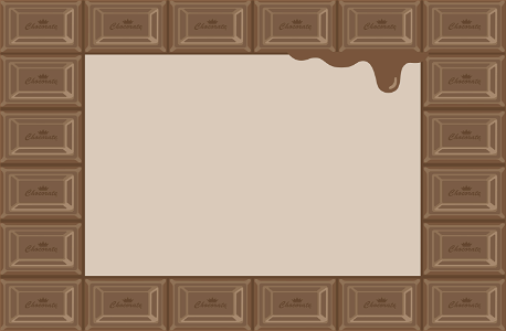 Chocolate frame. Free illustration for personal and commercial use.