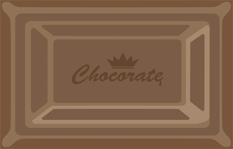 Chocolate frame. Free illustration for personal and commercial use.